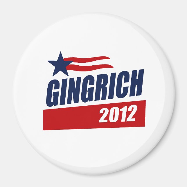 IMÃ BANNER DE CAMPANHA GINGRICH 2012 (Frente)