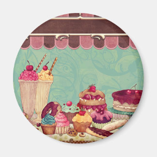 Imã Banner de Sinal de Grupo do cupcake