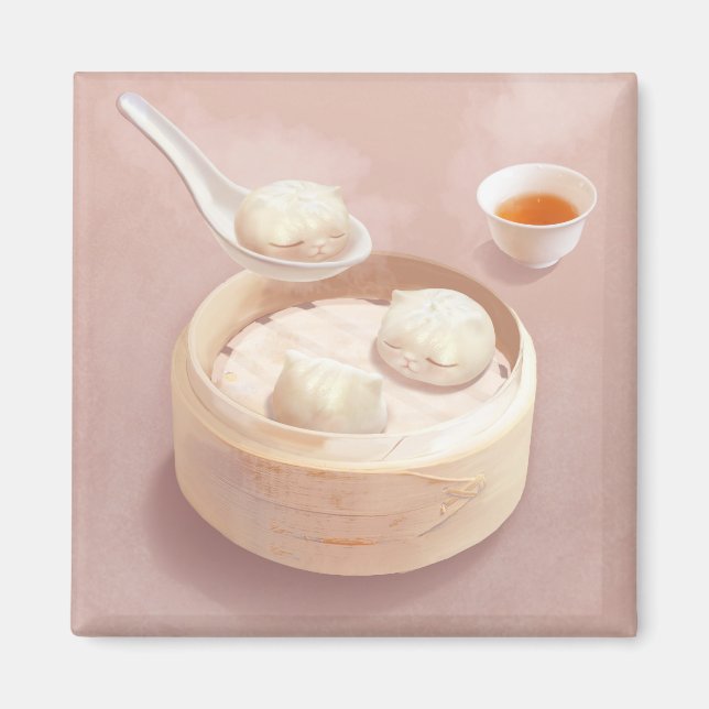Imã Bao Baby - Tea Time Bao Buddies (Frente)