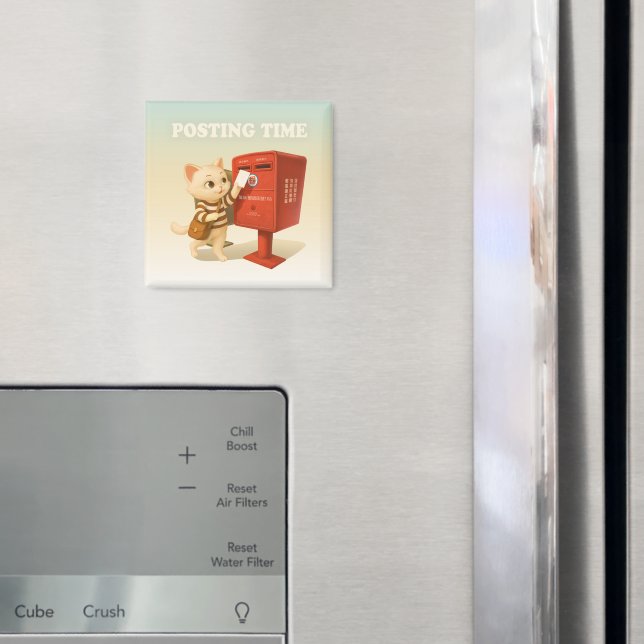 Imã Bao Bao: Posting Time with Retro Taiwan Mailbox (In Situ (Fridge))