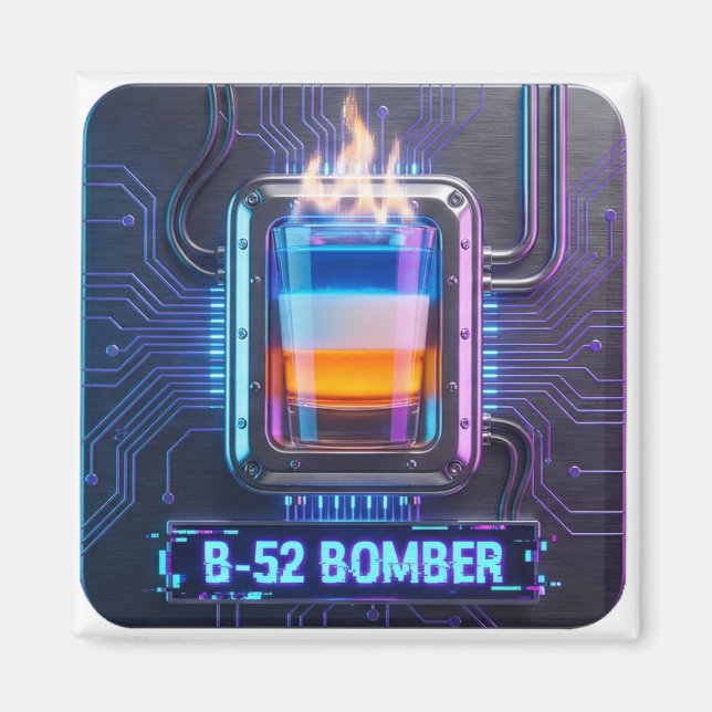Imã Bar B-52 Shot Cyberpunk (Frente)