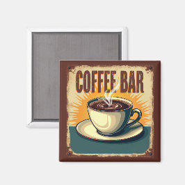 Imã Bar de Café Retro Art Déco
