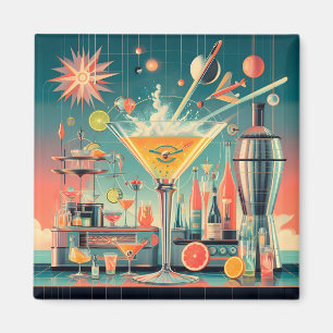 Imã Bar de Martini de Cítrico Futurista Atômico de Mea