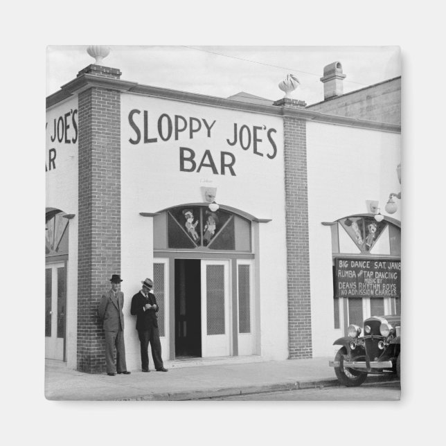 Imã Bar de Sloppy Joe, Key West, anos 30 (Frente)
