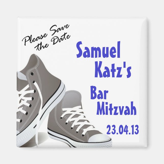 Imã Bar de tênis/Bat Mitzvah Magnet (Frente)