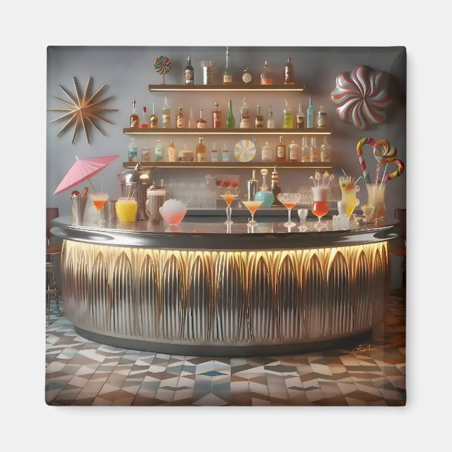 Imã Bar do Partido Futuro Atômica do meio século (Frente)