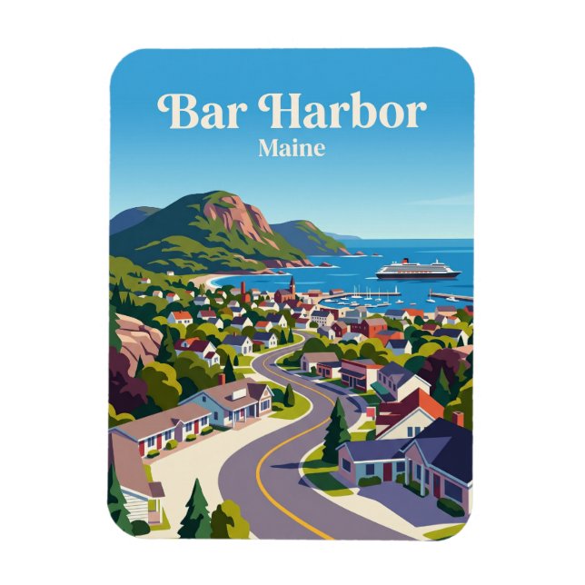 Ímã Bar Harbor EUA (Vertical)