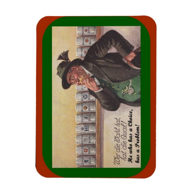 Ímã Bar Magnet - Antiga Escolha de Cervejas Alemãs (Vertical)