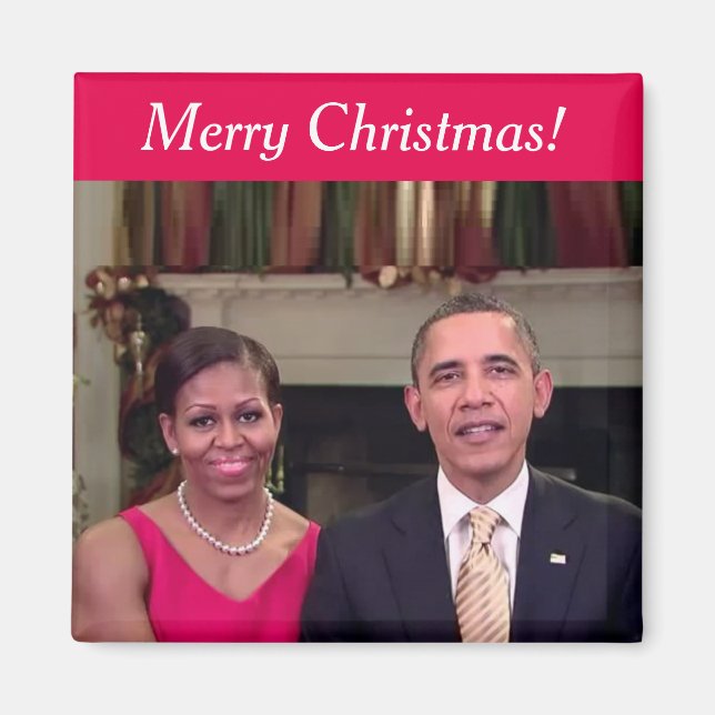 Imã Barack e Michelle 2011WA - Magnet (Frente)
