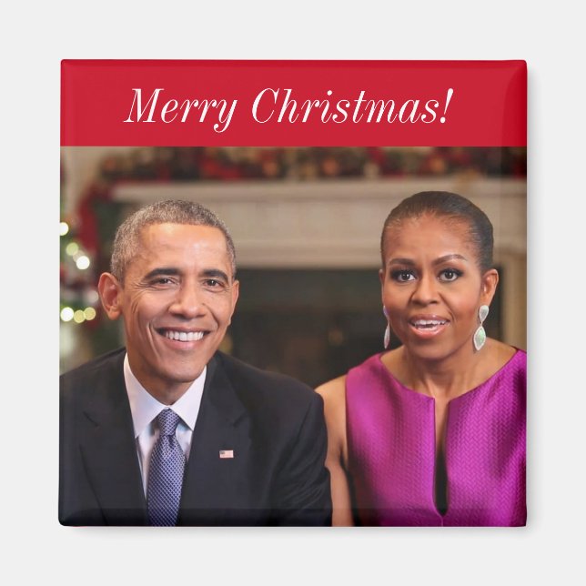 Imã Barack e Michelle 2014WA - Magnet (Frente)