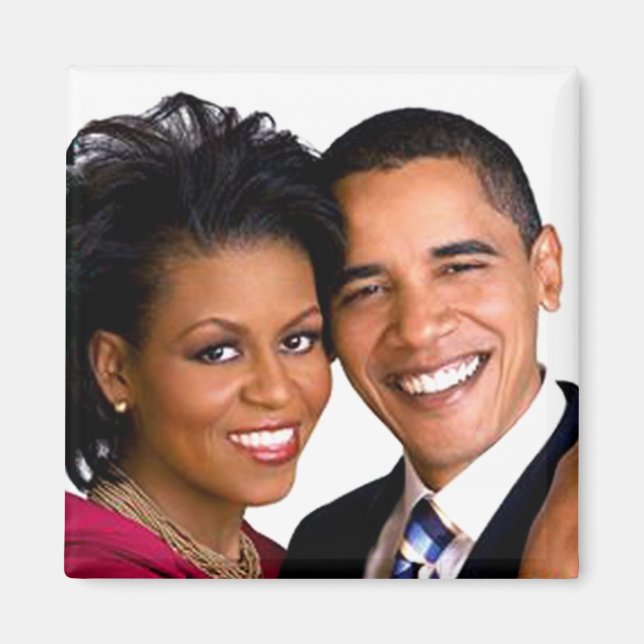 Imã Barack e Michelle Obama Magnet (Frente)