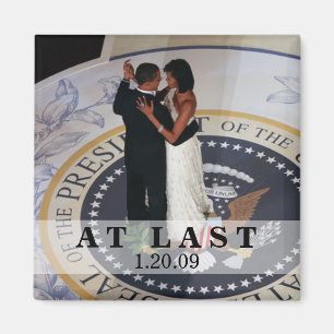 Imã Barack e Michelle Obama que dança a bola inaugura