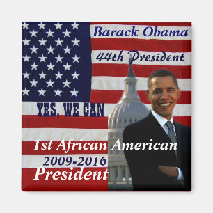 Imã Barack Obama, 1º Presidente Afro-Americano_Ímã