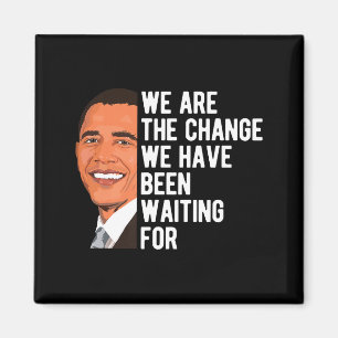 Imã Barack Obama Dizendo Somos A Mudança Camiseta Prem