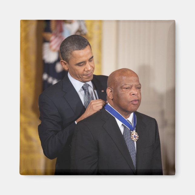Imã Barack Obama e John Lewis (Frente)