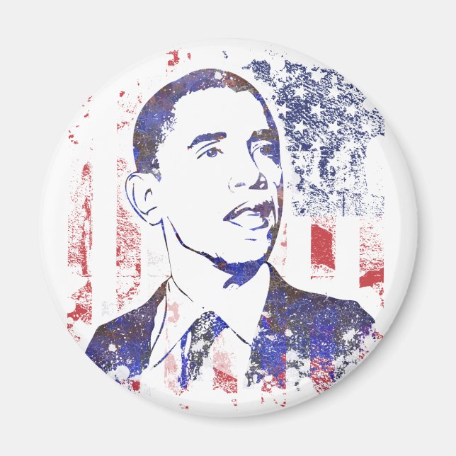 Imã Barack Obama Magnets (Frente)
