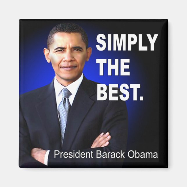Imã Barack Obama - Simplesmente O Melhor Magneta (Frente)