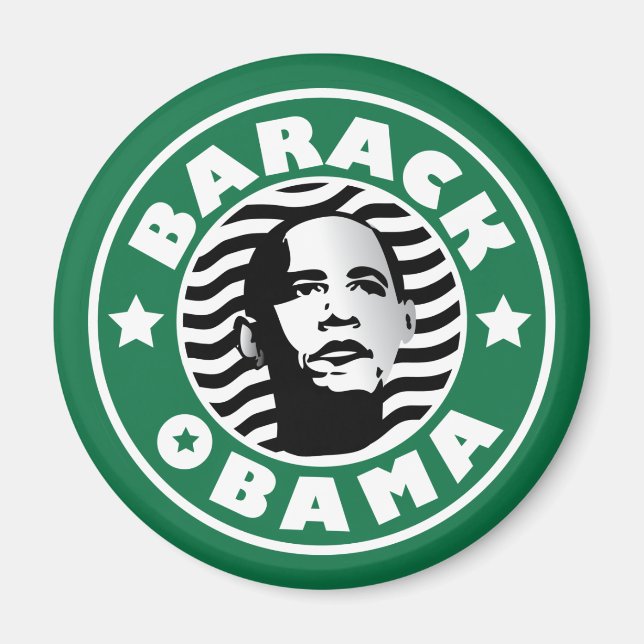 Imã Barack Obama Star Caffeine (Frente)