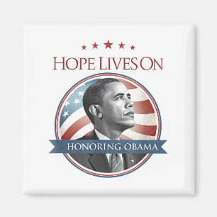 Imã Barack Obama Tributo Arte Esperança Continua T-shi