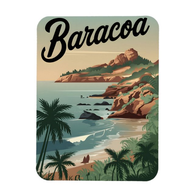 Ímã Baracoa Cuba Vintage (Vertical)