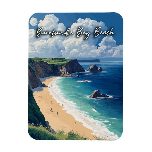 Ímã Barafundle Bay Beach Wales (Vertical)