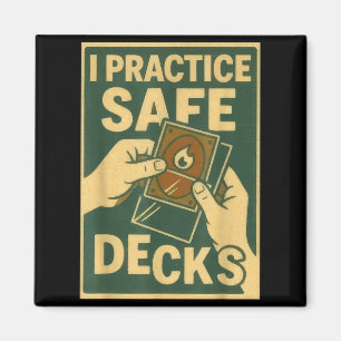 Imã Baralho de Troca de Decks Seguros Engraçados Jogo