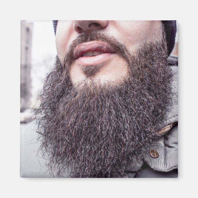 Imã Barba legal e bigode (Frente)