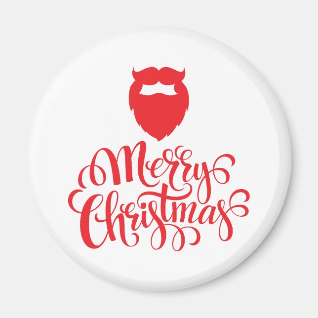 Imã Barba Papai noel de Natal (Frente)