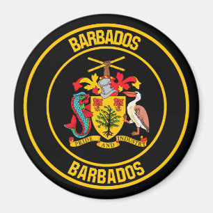 Imã Barbados Round Emblem