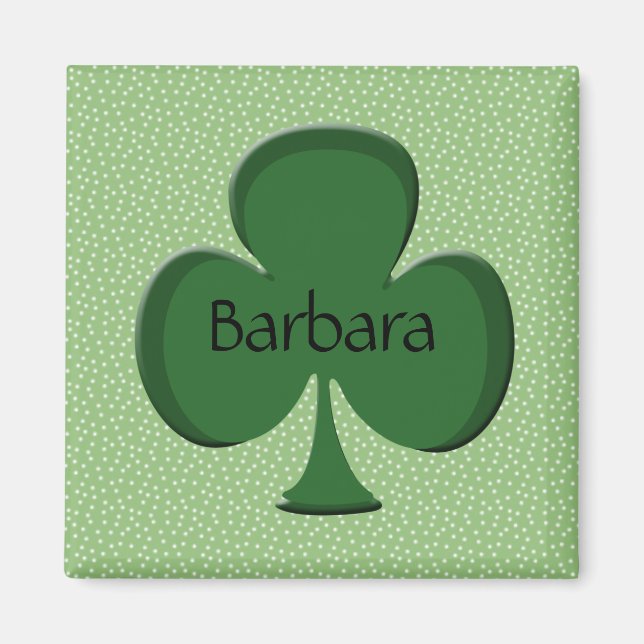 Imã Barbara Shamrock Magnet (Frente)