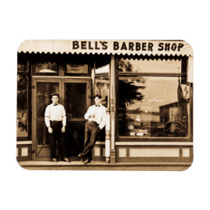 Ímã Barbearia Vintage Retro Americana