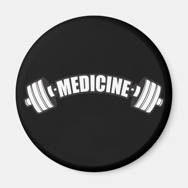 Imã Barbell - Medicina de Ferro - Gym Elevador de Peso (Frente)