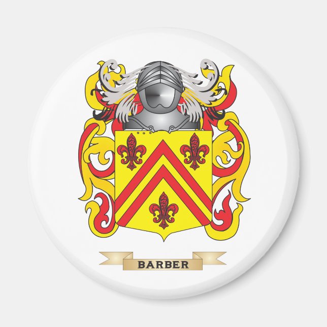 Imã Barber Casaco de Armas (Serviço Familiar) (Frente)