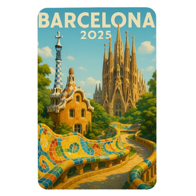 Ímã Barcelona 2025 - Onde Os Sonhos Tomam Forma (Vertical)