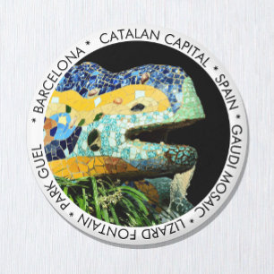 Imã Barcelona, Gaudi - Lizard, Espanha / cidade da Cat