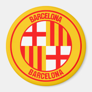 Imã Barcelona Round Emblem