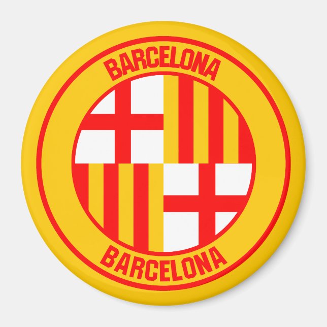 Imã Barcelona Round Emblem (Frente)