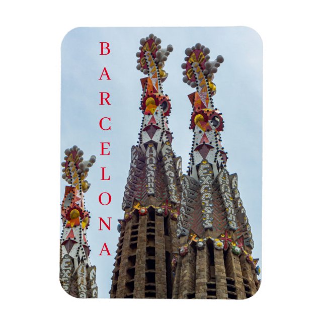 Ímã Barcelona Sagrada Familia rouba imã de geladeira (Vertical)