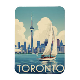 Ímã Barco à Vela Antigo em Toronto Canadá Viagem