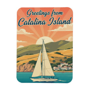 Ímã Barco à vela em Avalon, Ilha Catalina, Califórnia