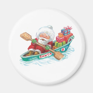 Imã Barco alegre de Papai Noel dos desenhos animados