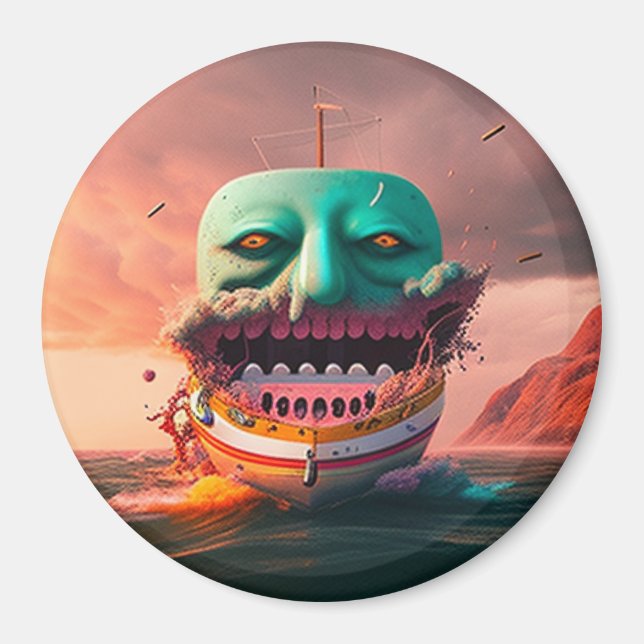 Imã Barco Assustador (Frente)