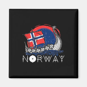 Imã Barco Bandeira Norueguesa Noruega Navio Viking Org