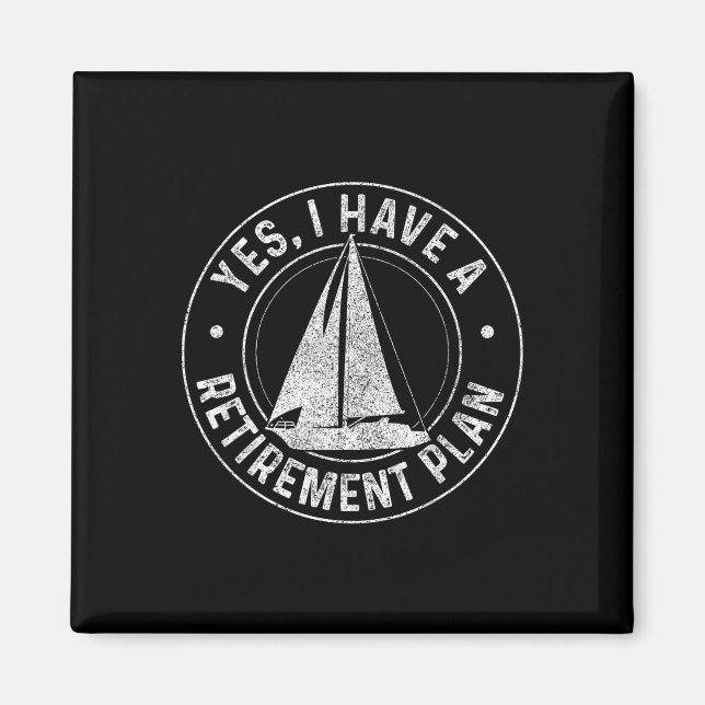 Imã Barco de Barcos de Navegação com Presente de Vela  (Frente)