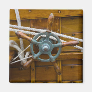 Imã Barco de madeira antigo