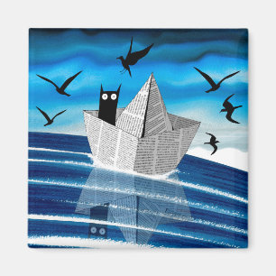 Imã Barco de papel