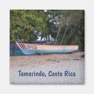 Imã Barco de Pesca na praia de Tamarindo, Costa Rica