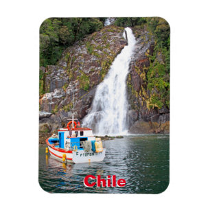 Ímã Barco e cachoeira, Chile