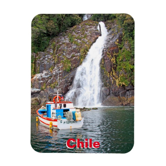 Ímã Barco e cachoeira, Chile (Vertical)