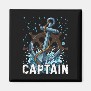 Imã Barco eu sou o capitão verão náutico âncora engraç